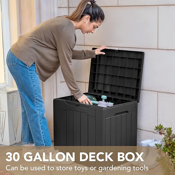 Devoko 30 Gallon Resin Deck Box
